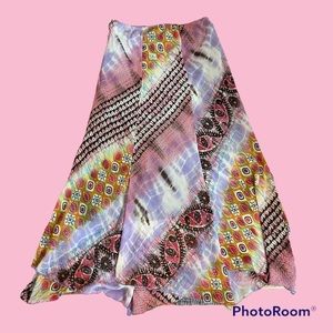 COC Graphic print boho skirt